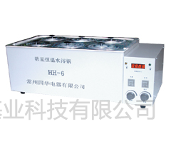 数显恒温循环水浴锅HH-6 双列六孔